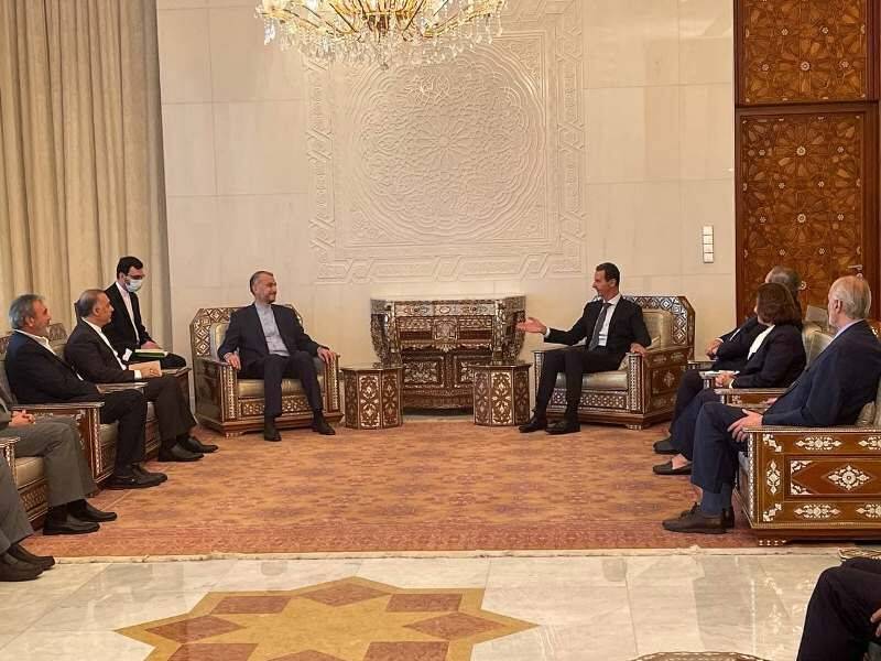 وزیر امورخارجه با رییس جمهوری سوریه دیدار کرد