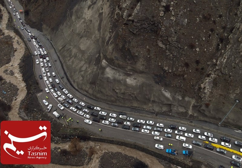 ترافیک سنگین در محورهای هراز، چالوس و تهران-بومهن