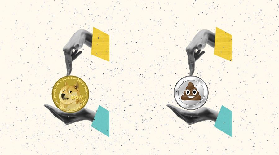 تفاوت میم کوین با شت کوین