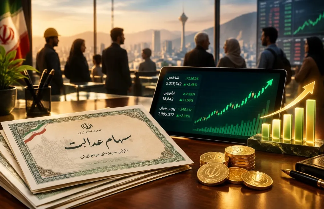 قیمت سهام عدالت امروز شنبه ۹ آبان ۱۴۰۵ / ارزش سهام یک میلیونی از ۱۰۵ میلیون تومان گذشت
